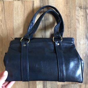 Vintage Navy Blue Handbag